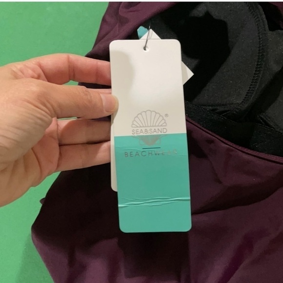 Sea and Sand Swimwear Bikini Size 8 Padded Bra NWT - Picture 10 of 11